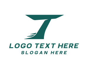 Transportation - Fast Business Letter T logo design