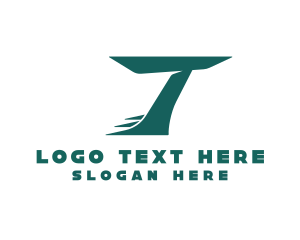 Shipping - Fast Business Letter T logo design