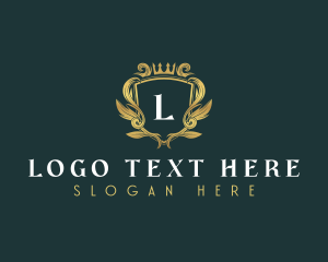 Premium - Luxury Crown Crest logo design