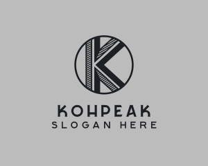 Modern Letter K  Firm logo design