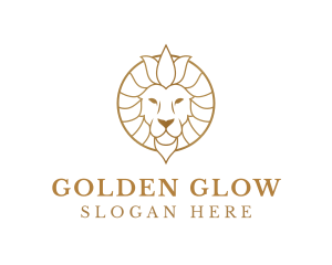 Golden - Golden Elegant Lion logo design