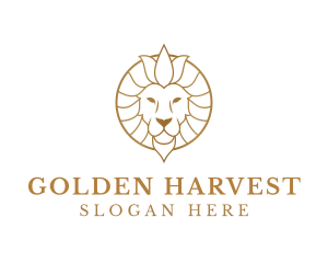 Golden - Golden Elegant Lion logo design