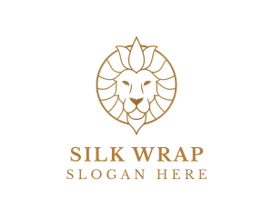 Golden Elegant Lion logo design