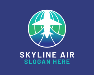 Airline - Global Airline Travel logo design