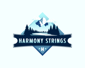 Scenery Mountain Outdoor logo design