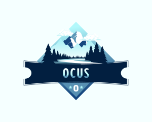 Scenery Mountain Outdoor logo design