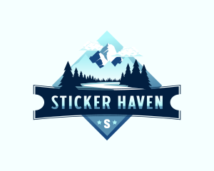 Scenery Mountain Outdoor logo design