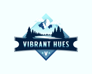 Scenery Mountain Outdoor logo design