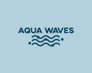 Ocean Waves Wordmark logo design