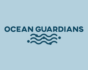 Ocean Waves Wordmark logo design