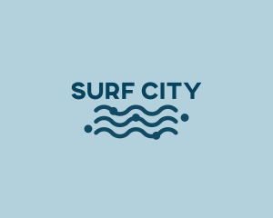 Ocean Waves Wordmark logo design