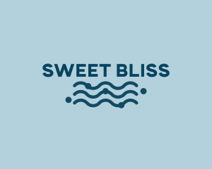 Resort - Ocean Waves Wordmark logo design