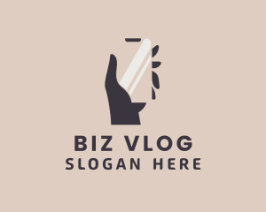 Mobile Phone Vlogging logo design