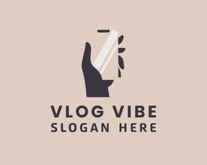 Mobile Phone Vlogging logo design