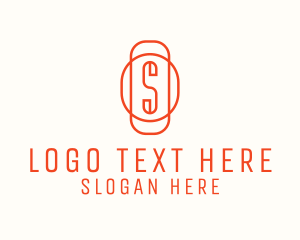 Simple Monoline Letter S Logo