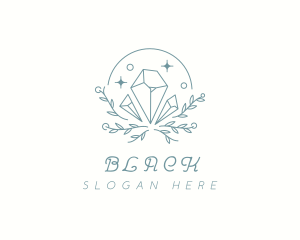 Diamond - Leaf Crystal Boutique logo design