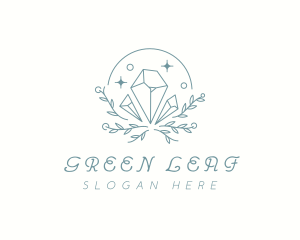 Leaf Crystal Boutique logo design