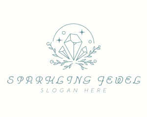 Leaf Crystal Boutique logo design