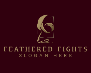 Quill Feather Signature logo design