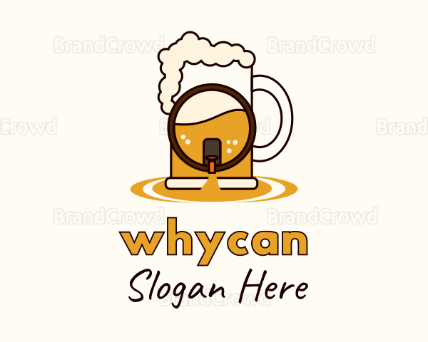 Beer Mug Barrel Logo