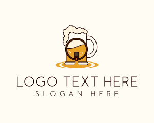 Liquor - Beer Mug Barrel logo design