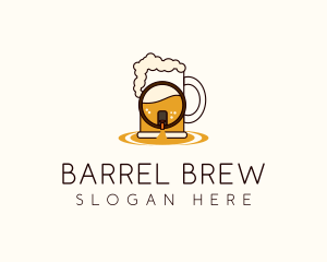 Beer Mug Barrel logo design