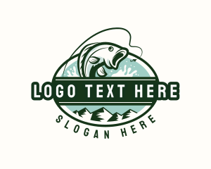 Stirring Wheel - Ocean Fish Restaurant logo design