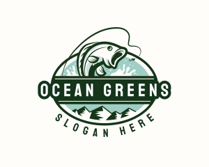 Ocean Fish Restaurant logo design