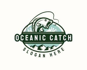 Fish - Ocean Fish Restaurant logo design