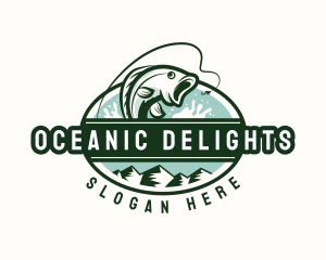 Fish - Ocean Fish Restaurant logo design