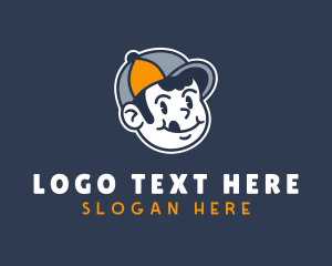 Boy Cap Character Logo