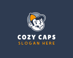 Retro Boy Cap logo design