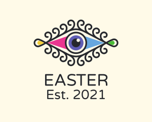 Colorful - Stylish Colorful Eye logo design