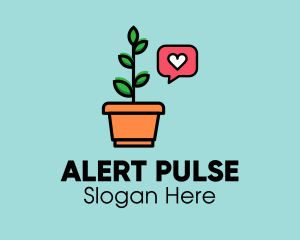 Plant Lover Notification logo design