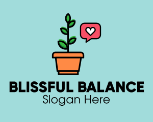 Plant Lover Notification logo design