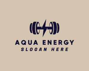 Energy Barbell Fitness logo design