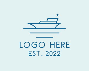 Port - Sea Transport Yacht logo design