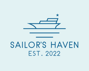 Sea Transport Yacht  logo design