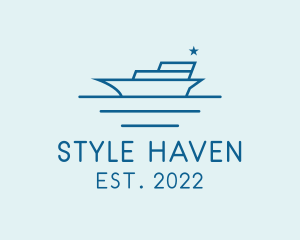 Shipping - Sea Transport Yacht logo design