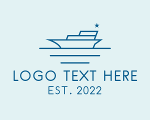 Speed Boat - Sea Transport Yacht logo design