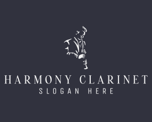 Clarinet - Clarinet Musician Instrument logo design