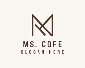 Outline Letter M Business Company logo design