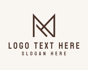 Outline Letter M Business Company Logo