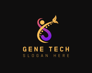 Organic Human DNA logo design