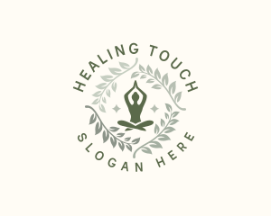 Leaf Yoga Wellness logo design