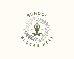 Yogi - Leaf Yoga Wellness logo design