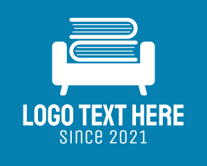 Bookstore - Furniture Book Sofa logo design