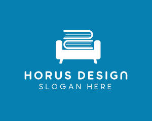 Furniture Book Sofa logo design