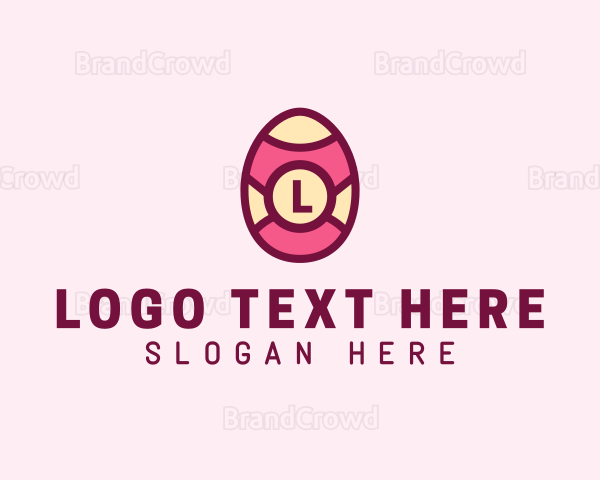 Festive Easter Egg Logo