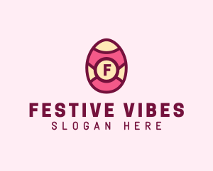 Festive Easter Egg  logo design